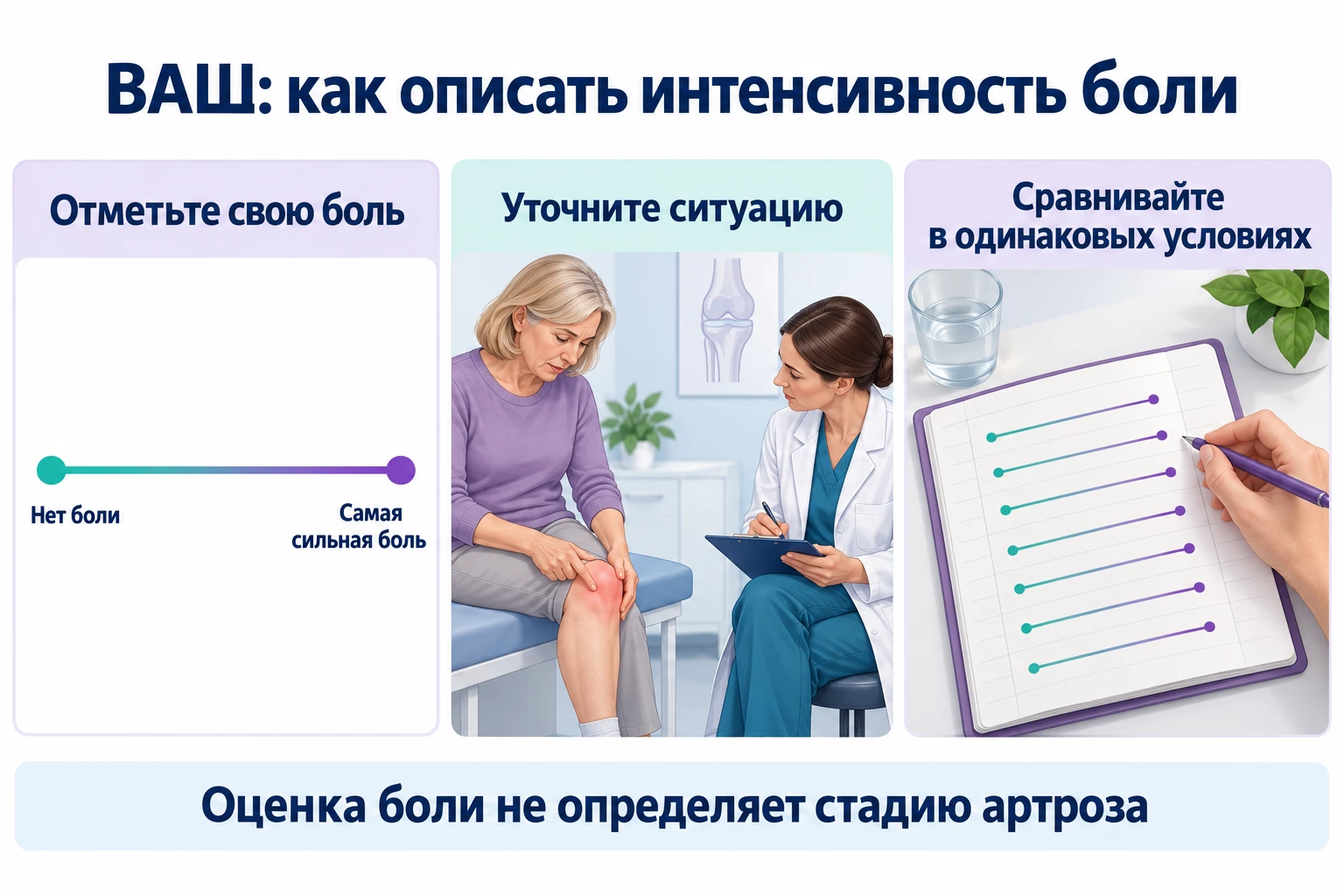 ВАШ: как описать интенсивность боли ВАШ: отметка интенсивности боли, уточнение ситуации и сравнение в одинаковых условиях